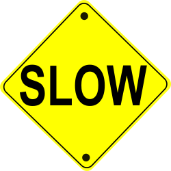 OnlineLabels Clip Art - Slow Road Sign
