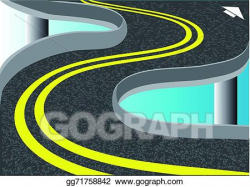 Vector Stock - Double yellow lines. Clipart Illustration ...