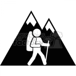 Royalty-Free hiking 371422 vector clip art image - EPS illustration ...