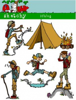 Hiking Clipart / Camping clipart