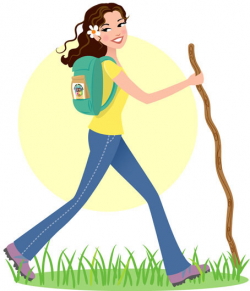Girl Hiking Clipart | Free download best Girl Hiking Clipart ...