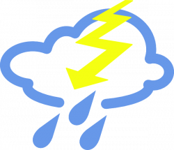free vector Thunder Storms Weather Symbol clip art graphic available ...