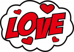 Sticker Love hike Messenger Decal - Big red love sticker 4083*2883 ...