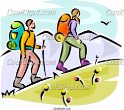 Hikers walking up hill | Clipart Panda - Free Clipart Images