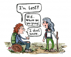 Download Lost Hiker girl illustration