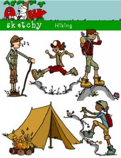 Hiking Clipart / Camping clipart