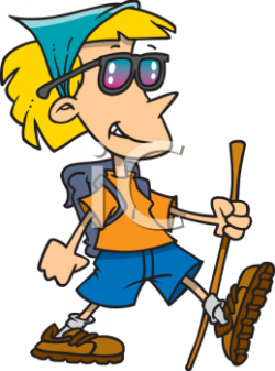 Cartoon of a Girl Hiking | Clipart Panda - Free Clipart Images