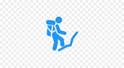 Line Logo clipart - Hiking, Blue, Text, transparent clip art