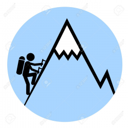 Climbing A Mountain Clipart | Free download best Climbing A ...