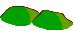 Graphic drawing of green hills free image