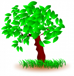Top Of Grave On Hill With Tree Clipart - Free Clipart