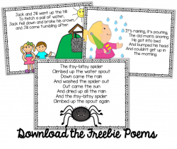 Freebie Kindergarten Weekly Poems | Pinterest | Poem, Kindergarten ...