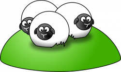 Clipart - Simple cartoon sheep