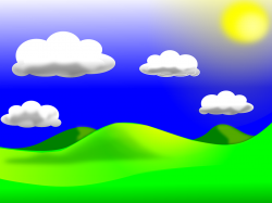 Free Hill Clipart sky cloud, Download Free Clip Art on Owips.com