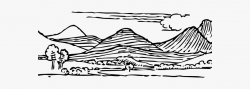 Hill Clipart Mountain - Mountain Black And White Clipart ...