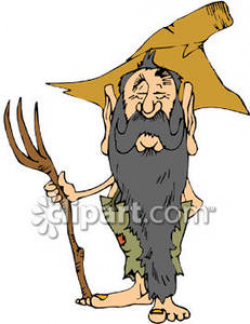 Hillbilly Farmer - Royalty Free Clipart Picture