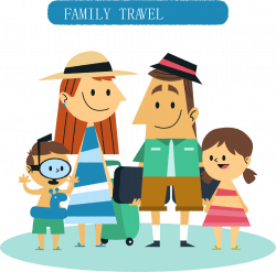 Package tour Travel Family Vacation Hotel - Cartoon travel home ...