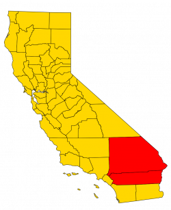 File:California county map (Inland Empire highlighted) Gold color ...