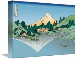 Hokusai Mount Fuji reflects in Lake Kawaguchi by Leo KL