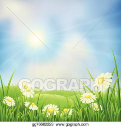 Vector Clipart - Spring meadow. Vector Illustration ...