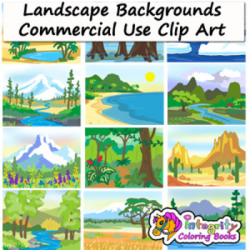 Biomes - Landscape Backgrounds - Habitat Clip Art