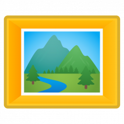Framed picture Icon | Noto Emoji Activities Iconset | Google