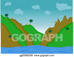 EPS Vector - Goat hill. Stock Clipart Illustration ...