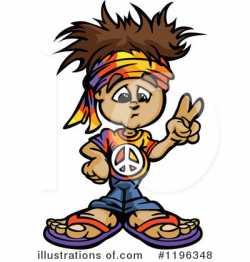 Hippie Clipart #1196348 - Illustration by Chromaco