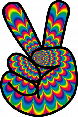 Psychedelic Peace Hippie 60S PNG Image - Picpng