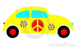 Groovy 70s Clip Art | VW Beetle Bug, Hippie Peace Love ...