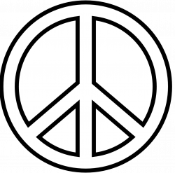 Peace Sign Clipart Black And White | Clipart Panda - Free Clipart Images