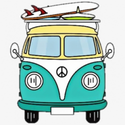 van #volkswagen - Hippie Van Sticker #2560430 - Free ...