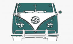 Hippie Clipart Vw Camper Van - Volkswagen Type 2 #392924 ...
