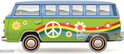 Colorful Hippie Bus premium clipart - ClipartLogo.com