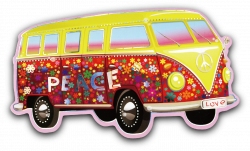 Volkswagen Type 2 Car Van Hippie - Cartoon Bus 1319*797 transprent ...