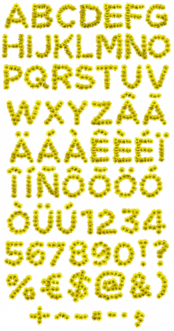 Buy Yellow Flowers Font And Make Love, Not War With It