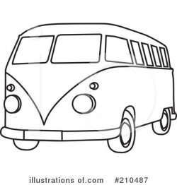 Hippie Van Clipart #210487 - Illustration by Rosie Piter