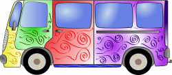 Clipart - Hippie Van