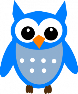 Blue hippie owl clipart - Clip Art Library