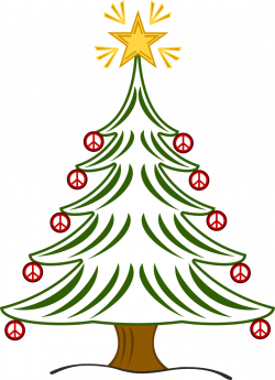 christmas peace sign clip art | tree xmas christmas peace symbol ...