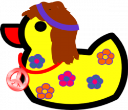Hippie Duckie | Free Images at Clker.com - vector clip art online ...
