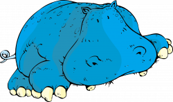 Hippopotamus Clipart blue hippo - Free Clipart on Dumielauxepices.net