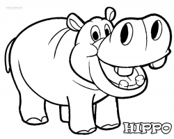 Printable Hippo Coloring Pages For Kids | Cool2bKids