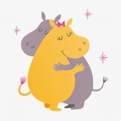 Vector Hippo | Hippos for a Friend's Passion! | Cartoon ...