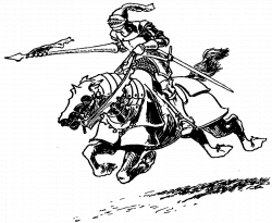 Knight On Horseback Drawing at GetDrawings.com | Free for personal ...