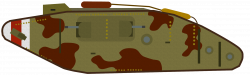 WW1 Mark V tank. The British Mark I was a tracked vehicle developed ...