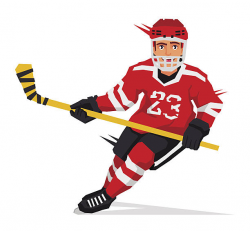 28+ Collection of Hockey Player Clipart Free | High quality, free ...