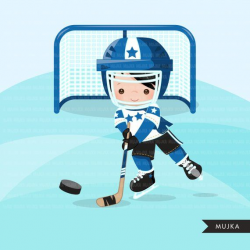 Hockey clipart. Sport graphics, boys hockey player ...