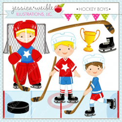 Hockey Boys Cute Digital Clipart - Commercial Use OK - Hockey Clipart,  Hockey Graphics, Hockey Boys