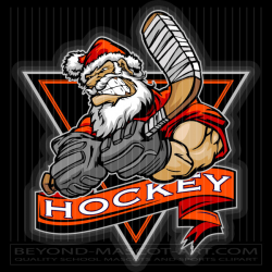Christmas Hockey Design